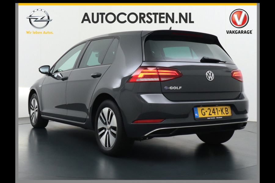 Volkswagen e-Golf AUT. Adaptive Cruise Apple Carplay Android Navi Climatronic Pdc Led Regen-Lichtsensor 36kWh Privacy Glas Bluetooth Spiegelpakket Car-Net App-Connect Wifi E-DITION 1e Eigenaar