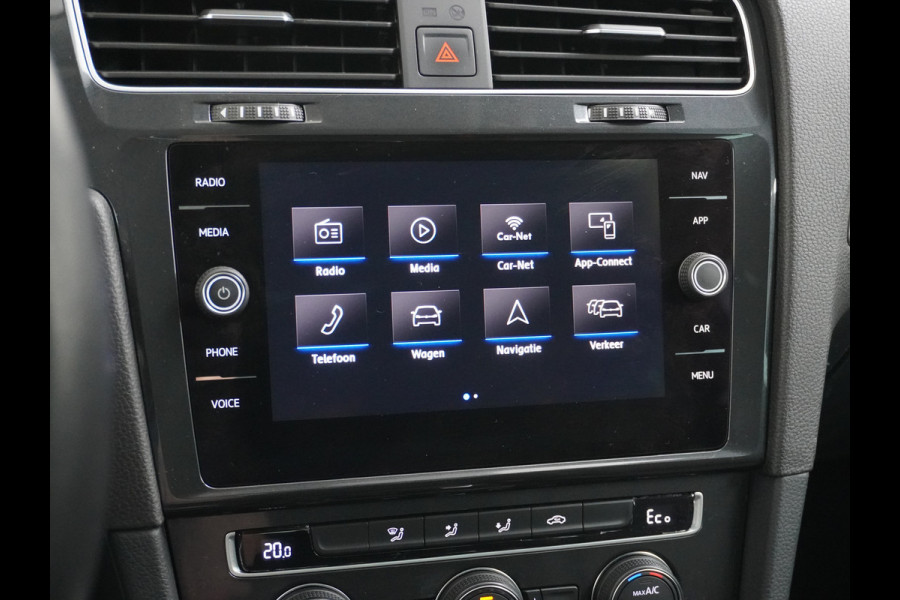 Volkswagen e-Golf AUT. Adaptive Cruise Apple Carplay Android Navi Climatronic Pdc Led Regen-Lichtsensor 36kWh Privacy Glas Bluetooth Spiegelpakket Car-Net App-Connect Wifi E-DITION 1e Eigenaar