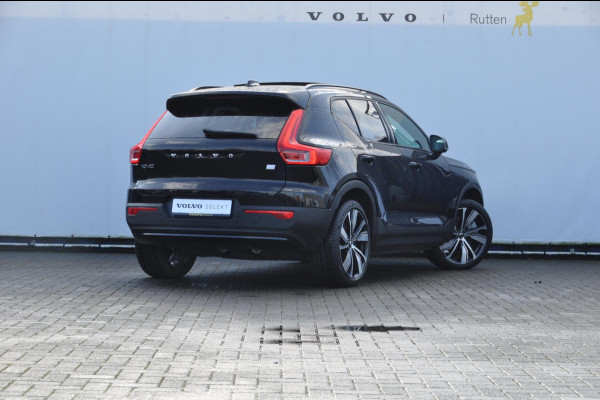 Volvo XC40 P8 408PK Automaat AWD R-Design / Adaptieve cruise control / BLIS / Panoramadak / 20"Velgen / Apple carplay / Parkeersensoren met 360 camera / Leder met alcantara bekleding / stoel - en stuurverwarming / warmtepomp