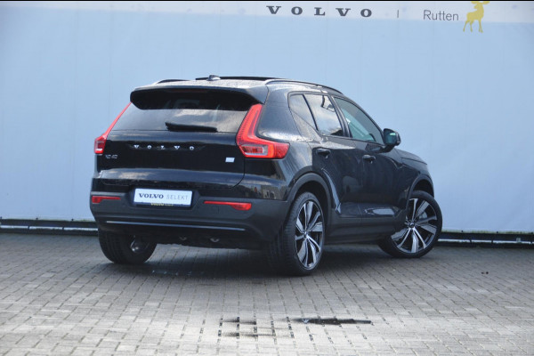 Volvo XC40 P8 408PK Automaat AWD R-Design / Adaptieve cruise control / BLIS / Panoramadak / 20"Velgen / Apple carplay / Parkeersensoren met 360 camera / Leder met alcantara bekleding / stoel - en stuurverwarming / warmtepomp