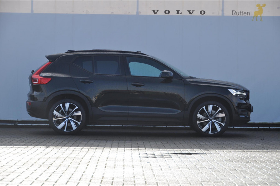 Volvo XC40 P8 408PK Automaat AWD R-Design / Adaptieve cruise control / BLIS / Panoramadak / 20"Velgen / Apple carplay / Parkeersensoren met 360 camera / Leder met alcantara bekleding / stoel - en stuurverwarming / warmtepomp