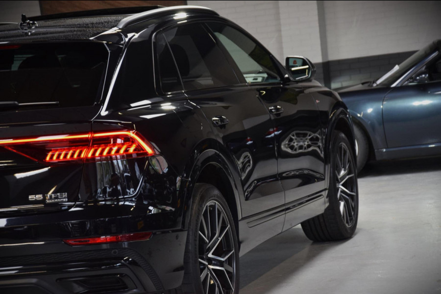 Audi Q8 55 TFSI quattro Pro Line Plus Panoramadak|Leder|S-Line|360 view|ACC