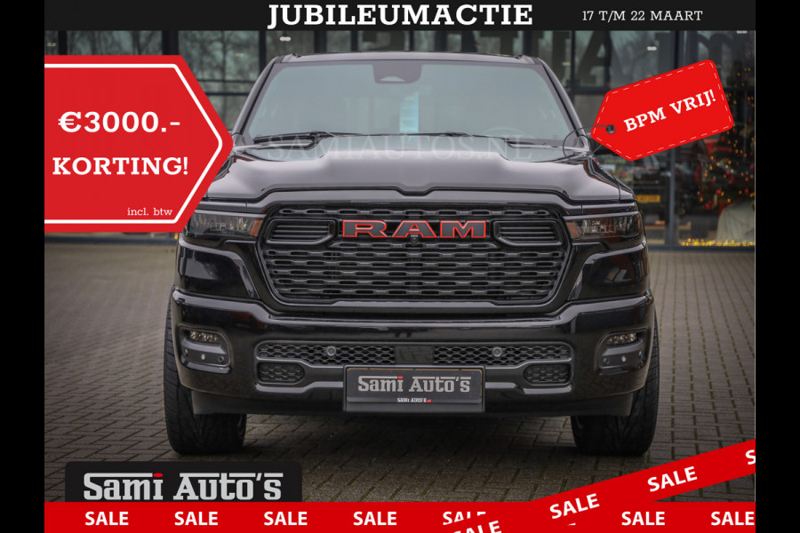 Dodge Ram GEEN MEERPRIJS | 2025 | 6 PERSOONS | HURRICANE 420PK 636 Nm | PRIJS MET LPG EN GARANTIE | DUBBELE CABINE | PICK UP | 5 PERSOONS | DC | GRIJSKENTEKEN | VOORAAD 2217- 2911 | TOP DEAL ! PRIJS ZO ALS OP DE FOTO !!!