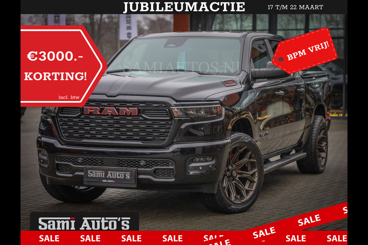 Dodge Ram GEEN MEERPRIJS | 2025 | 6 PERSOONS | HURRICANE 420PK 636 Nm | PRIJS MET LPG EN GARANTIE | DUBBELE CABINE | PICK UP | 5 PERSOONS | DC | GRIJSKENTEKEN | VOORAAD 2217- 2911 | TOP DEAL ! PRIJS ZO ALS OP DE FOTO !!!