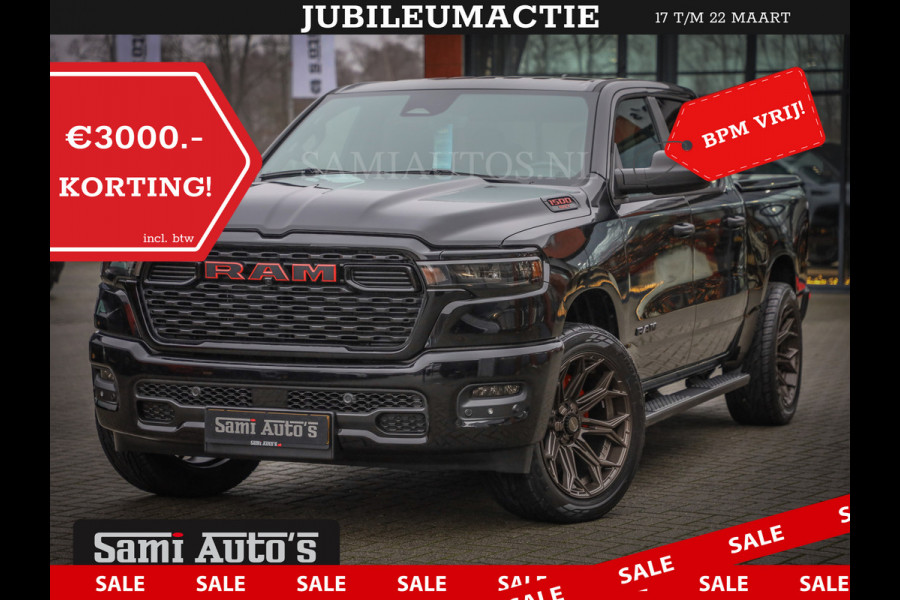 Dodge Ram GEEN MEERPRIJS | 2025 | 6 PERSOONS | HURRICANE 420PK 636 Nm | PRIJS MET LPG EN GARANTIE | DUBBELE CABINE | PICK UP | 5 PERSOONS | DC | GRIJSKENTEKEN | VOORAAD 2217- 2911 | TOP DEAL ! PRIJS ZO ALS OP DE FOTO !!!