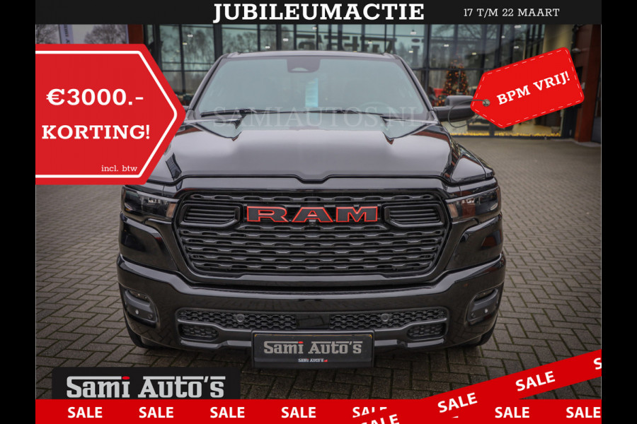 Dodge Ram GEEN MEERPRIJS | 2025 | 6 PERSOONS | HURRICANE 420PK 636 Nm | PRIJS MET LPG EN GARANTIE | DUBBELE CABINE | PICK UP | 5 PERSOONS | DC | GRIJSKENTEKEN | VOORAAD 2217- 2911 | TOP DEAL ! PRIJS ZO ALS OP DE FOTO !!!