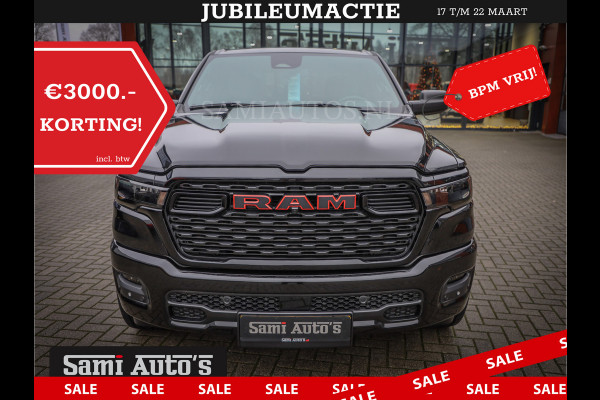 Dodge Ram GEEN MEERPRIJS | 2025 | 6 PERSOONS | HURRICANE 420PK 636 Nm | PRIJS MET LPG EN GARANTIE | DUBBELE CABINE | PICK UP | 5 PERSOONS | DC | GRIJSKENTEKEN | VOORAAD 2217- 2911 | TOP DEAL ! PRIJS ZO ALS OP DE FOTO !!!