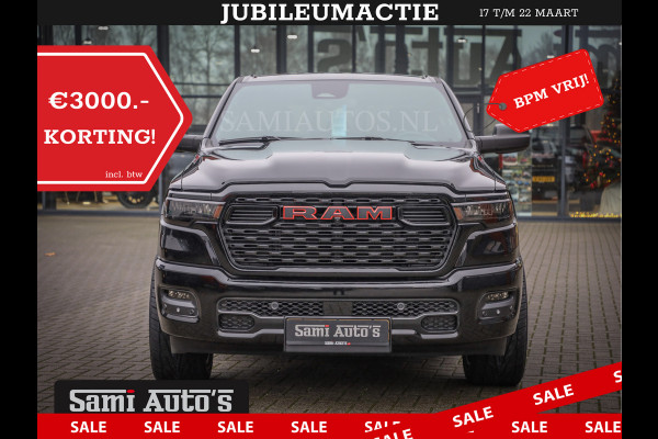 Dodge Ram GEEN MEERPRIJS | 2025 | 6 PERSOONS | HURRICANE 420PK 636 Nm | PRIJS MET LPG EN GARANTIE | DUBBELE CABINE | PICK UP | 5 PERSOONS | DC | GRIJSKENTEKEN | VOORAAD 2217- 2911 | TOP DEAL ! PRIJS ZO ALS OP DE FOTO !!!