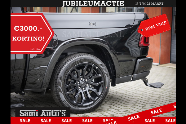 Dodge Ram 1500 DE MEEST LUXUEUZE PICK UP LIMITED NIGHT HIGH OUTPUT H.O 540PK 706 Nm 2025 | XB9 | MASSAGE | BOM VOL | CREW CAB | DUBBELE CABINE | GRIJSKENTEKEN | VOORRAAD NR 2334 - 5409