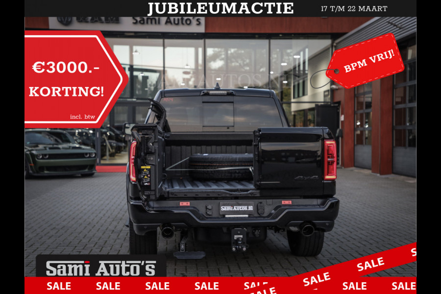 Dodge Ram 1500 DE MEEST LUXUEUZE PICK UP LIMITED NIGHT HIGH OUTPUT H.O 540PK 706 Nm 2025 | XB9 | MASSAGE | BOM VOL | CREW CAB | DUBBELE CABINE | GRIJSKENTEKEN | VOORRAAD NR 2334 - 5409