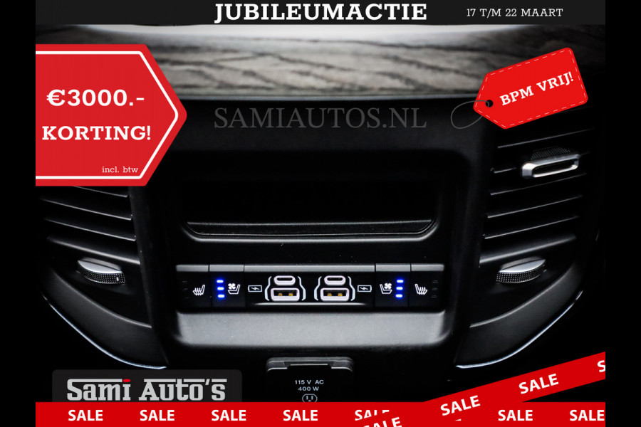 Dodge Ram 1500 DE MEEST LUXUEUZE PICK UP LIMITED NIGHT HIGH OUTPUT H.O 540PK 706 Nm 2025 | XB9 | MASSAGE | BOM VOL | CREW CAB | DUBBELE CABINE | GRIJSKENTEKEN | VOORRAAD NR 2334 - 5409