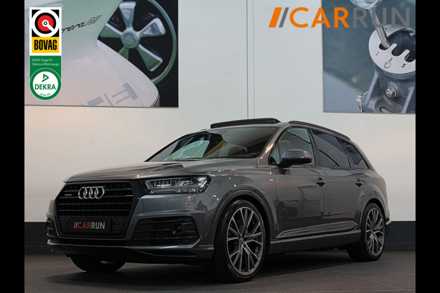 Audi Q7 3.0 TDI 272PK Euro-6 S-Line Sportpack | Nachtzicht | ACC | Luchtvering | BOSE | Keyless-Entry | Head-Up | 22'' | Dealer Onderhouden | Sfeerverlichting | Panorama | 4-Zone Clima | Virtual-Cockpit | Standkachel | Autom. Parkeren | Dodehoek | Lane Assist | A-Camera | DAB | Draadloos Laden |