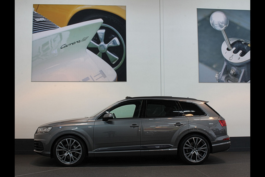 Audi Q7 3.0 TDI 272PK Euro-6 S-Line Sportpack | Nachtzicht | ACC | Luchtvering | BOSE | Keyless-Entry | Head-Up | 22'' | Dealer Onderhouden | Sfeerverlichting | Panorama | 4-Zone Clima | Virtual-Cockpit | Standkachel | Autom. Parkeren | Dodehoek | Lane Assist | A-Camera | DAB | Draadloos Laden |