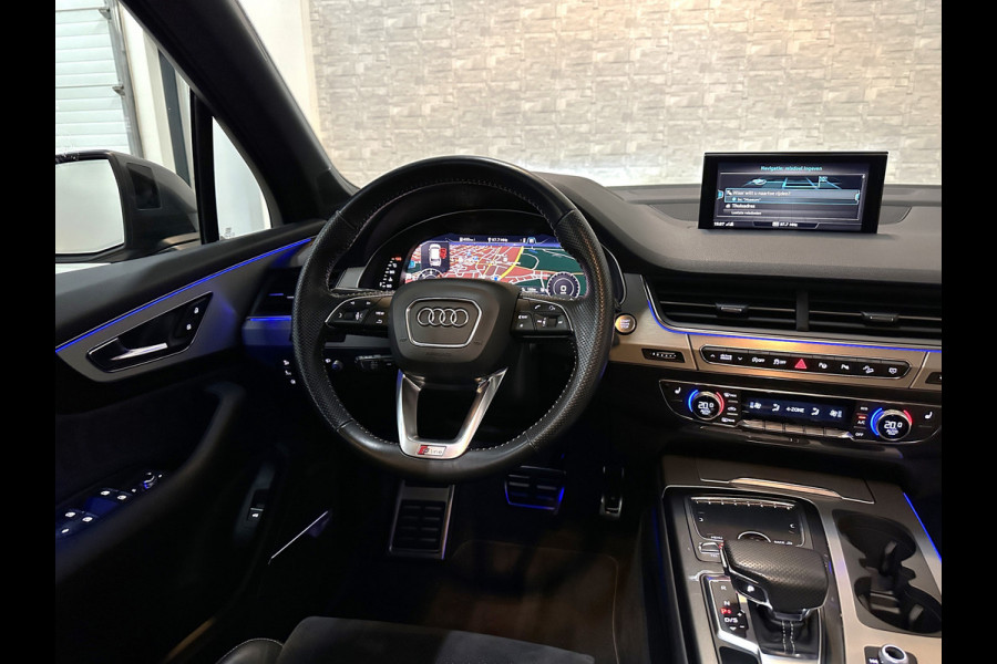 Audi Q7 3.0 TDI 272PK Euro-6 S-Line Sportpack | Nachtzicht | ACC | Luchtvering | BOSE | Keyless-Entry | Head-Up | 22'' | Dealer Onderhouden | Sfeerverlichting | Panorama | 4-Zone Clima | Virtual-Cockpit | Standkachel | Autom. Parkeren | Dodehoek | Lane Assist | A-Camera | DAB | Draadloos Laden |