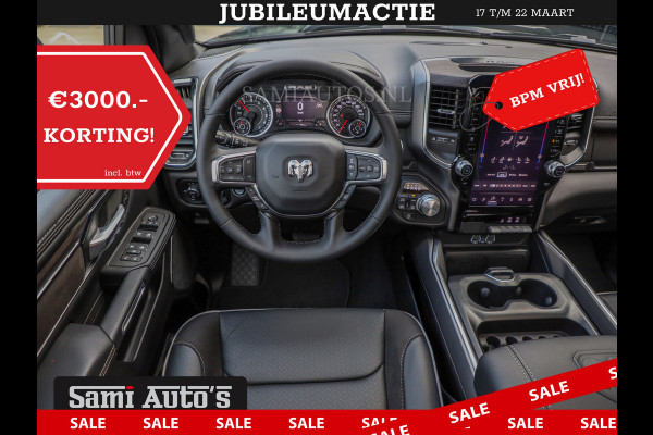 Dodge Ram 2025 LARAMIE SPORT HURRICANE 420PK 636 Nm | PRIJS MET LPG EN COVER EN GARANTIE | DUBBELE CABINE | PICK UP | 5 PERSOONS | DC | GRIJSKENTEKEN | VOORAAD 2189 - 9768