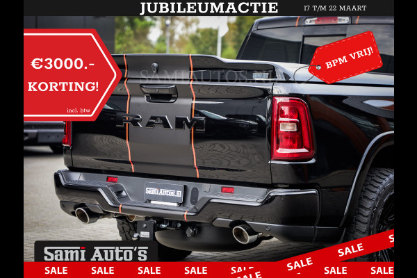 Dodge Ram 2025 LARAMIE SPORT HURRICANE 420PK 636 Nm | PRIJS MET LPG EN COVER EN GARANTIE | DUBBELE CABINE | PICK UP | 5 PERSOONS | DC | GRIJSKENTEKEN | VOORAAD 2189 - 9768