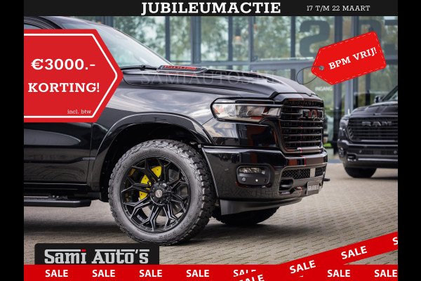 Dodge Ram 2025 LARAMIE SPORT HURRICANE 420PK 636 Nm | PRIJS MET LPG EN COVER EN GARANTIE | DUBBELE CABINE | PICK UP | 5 PERSOONS | DC | GRIJSKENTEKEN | VOORAAD 2189 - 9768