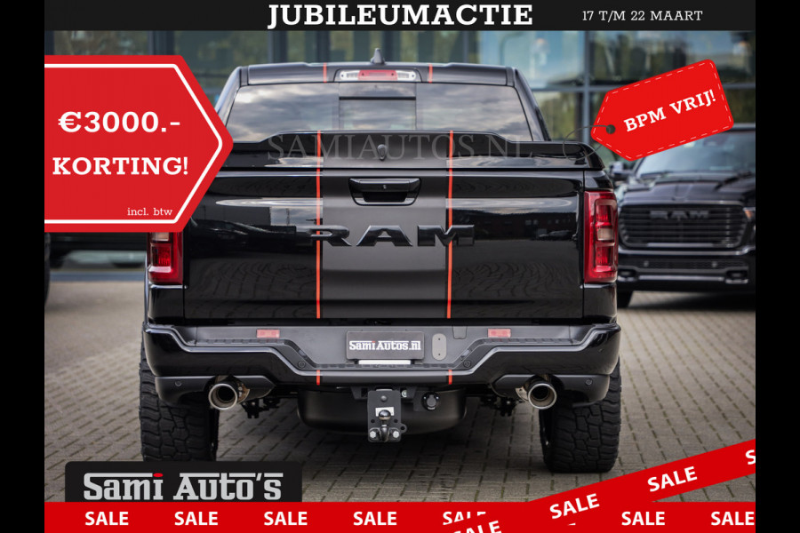 Dodge Ram 2025 LARAMIE SPORT HURRICANE 420PK 636 Nm | PRIJS MET LPG EN COVER EN GARANTIE | DUBBELE CABINE | PICK UP | 5 PERSOONS | DC | GRIJSKENTEKEN | VOORAAD 2189 - 9768