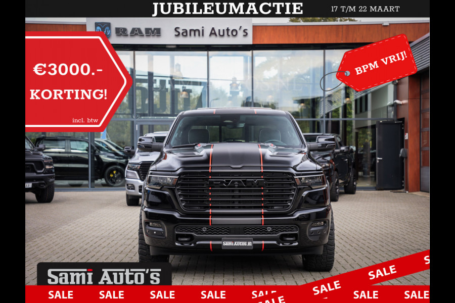 Dodge Ram 2025 LARAMIE SPORT HURRICANE 420PK 636 Nm | PRIJS MET LPG EN COVER EN GARANTIE | DUBBELE CABINE | PICK UP | 5 PERSOONS | DC | GRIJSKENTEKEN | VOORAAD 2189 - 9768