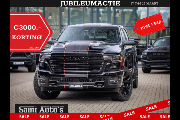 Dodge Ram 2025 LARAMIE SPORT HURRICANE 420PK 636 Nm | PRIJS MET LPG EN COVER EN GARANTIE | DUBBELE CABINE | PICK UP | 5 PERSOONS | DC | GRIJSKENTEKEN | VOORAAD 2189 - 9768