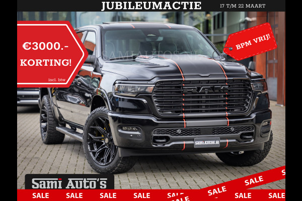 Dodge Ram 2025 LARAMIE SPORT HURRICANE 420PK 636 Nm | PRIJS MET LPG EN COVER EN GARANTIE | DUBBELE CABINE | PICK UP | 5 PERSOONS | DC | GRIJSKENTEKEN | VOORAAD 2189 - 9768