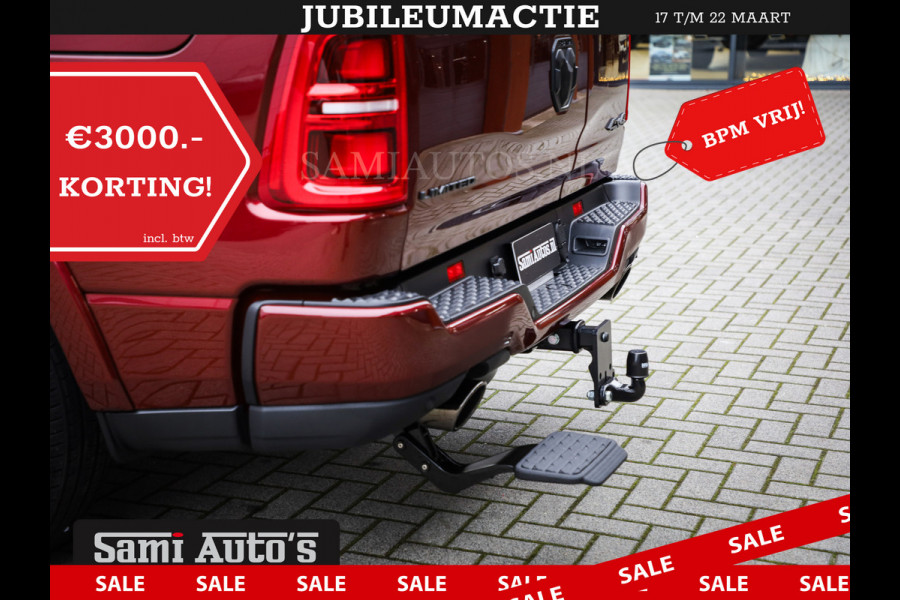 Dodge Ram 1500 LIMITED NIGHT HIGH OUTPUT 540PK 706 Nm 2025 | XB9 | MASSAGE | BOM VOL | CREW CAB | DUBBELE CABINE | GRIJSKENTEKEN | DE MEEST LUXUEUZE en BEGEERDE Pick-up | VOORRAAD NR 2302 - 7425