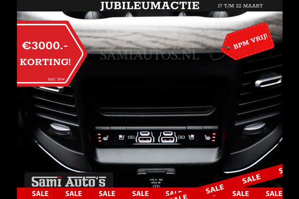 Dodge Ram 1500 LIMITED NIGHT HIGH OUTPUT 540PK 706 Nm 2025 | XB9 | MASSAGE | BOM VOL | CREW CAB | DUBBELE CABINE | GRIJSKENTEKEN | DE MEEST LUXUEUZE en BEGEERDE Pick-up | VOORRAAD NR 2302 - 7425