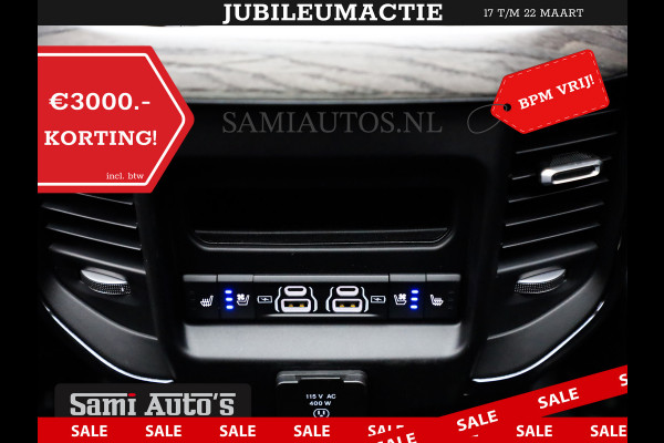 Dodge Ram 1500 LIMITED NIGHT HIGH OUTPUT 540PK 706 Nm 2025 | XB9 | MASSAGE | BOM VOL | CREW CAB | DUBBELE CABINE | GRIJSKENTEKEN | DE MEEST LUXUEUZE en BEGEERDE Pick-up | VOORRAAD NR 2302 - 7425