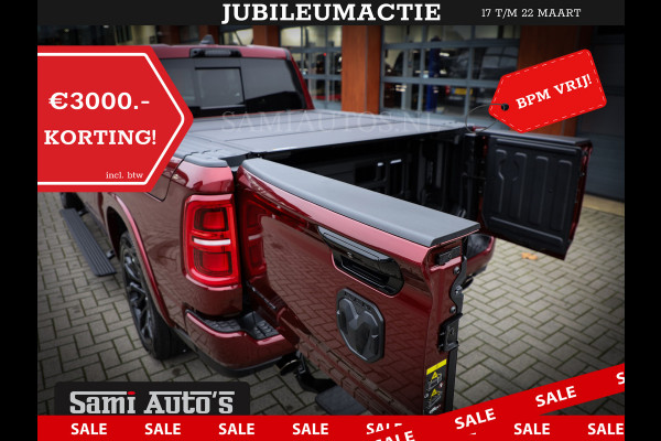 Dodge Ram 1500 LIMITED NIGHT HIGH OUTPUT 540PK 706 Nm 2025 | XB9 | MASSAGE | BOM VOL | CREW CAB | DUBBELE CABINE | GRIJSKENTEKEN | DE MEEST LUXUEUZE en BEGEERDE Pick-up | VOORRAAD NR 2302 - 7425