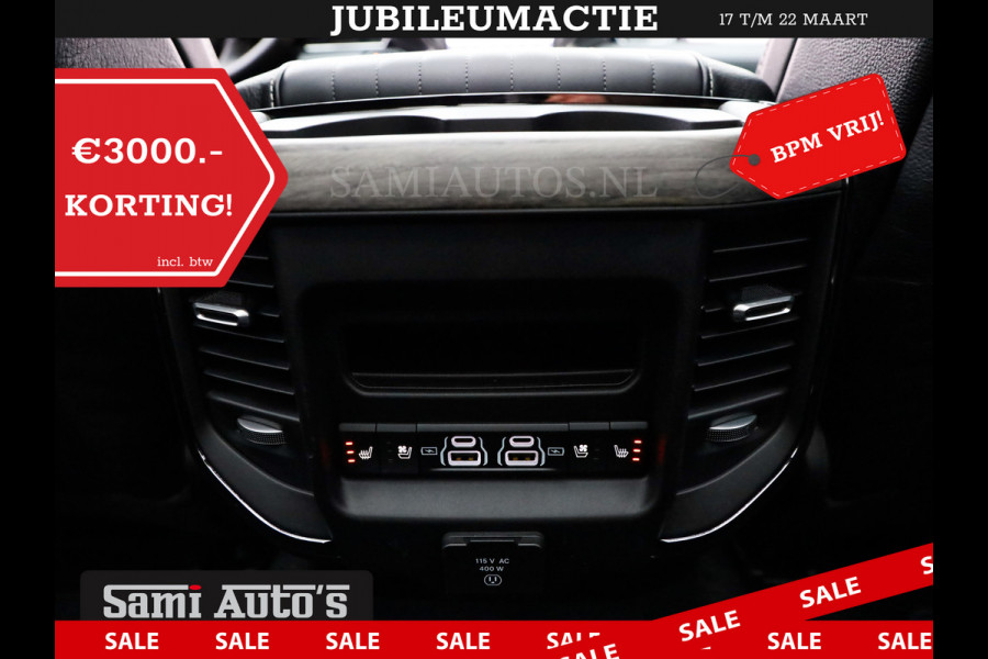 Dodge Ram 1500 LIMITED NIGHT H.O 540PK 706 Nm 2025 | XB9 | MASSAGE | BOM VOL | CREW CAB | DUBBELE CABINE | GRIJSKENTEKEN | DE MEEST LUXUEUZE en BEGEERDE Pick-up | VOORRAAD NR 2357 - 5182