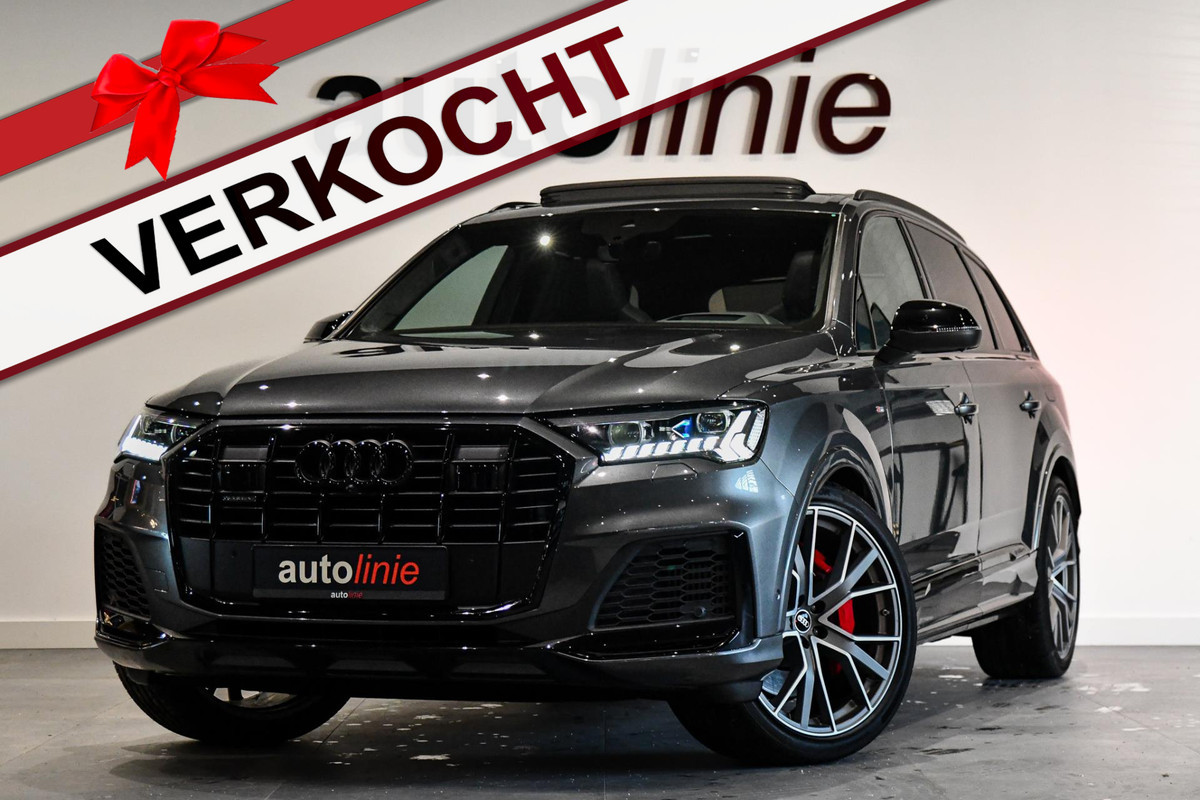 Audi Q7 60 TFSI e quattro Competition, BTW, RS zetels, Alcantara hemel, Massage, Koeling, Softclose, 360, HUD, ACC, Pano, Laser!