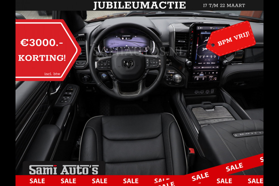 Dodge Ram 1500 LIMITED SPORT DE MEEST LUXUEUZE PICK UP HIGH OUTPUT H.O 540PK 706 Nm 2025 | XB9 | MASSAGE | BOM VOL | CREW CAB | DUBBELE CABINE | GRIJSKENTEKEN | VOORRAAD NR 2292 - 5178