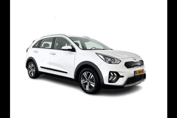 Kia Niro 1.6 GDi Hybrid DynamicLine (INCL-BTW) Aut. *NAVI-FULLMAP | KEYLESS | ADAPTIVE-CRUISE | 1/2-LEATHER | CAMERA | ECC | PDC | LANE-ASSIST | COMFORT-SEATS  | SHIFT-PADDLES | CARPLAY | TOWBAR | 16"ALU*