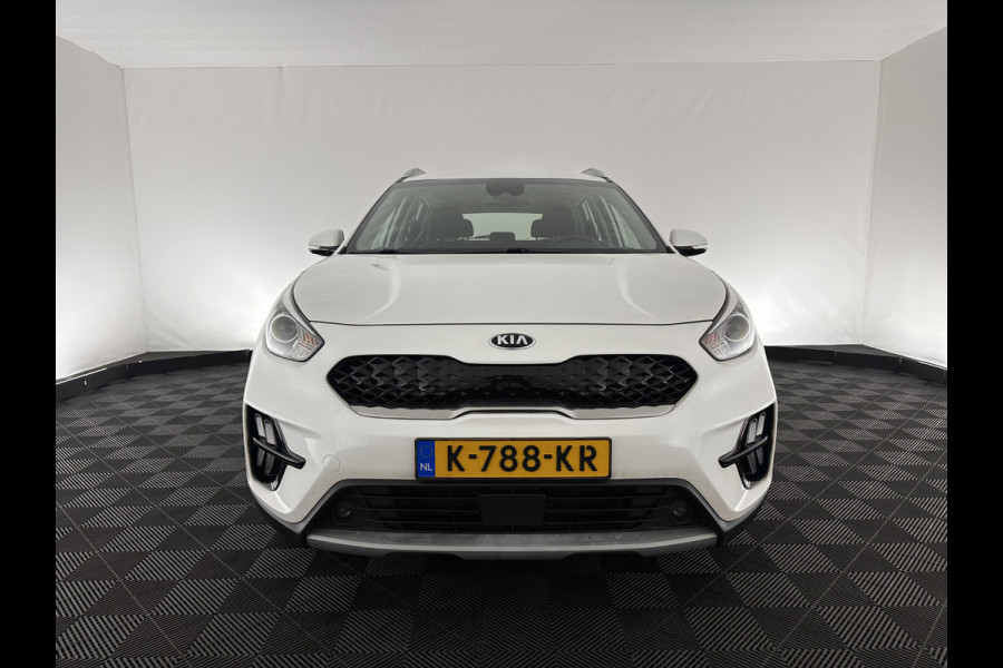 Kia Niro 1.6 GDi Hybrid DynamicLine (INCL-BTW) Aut. *NAVI-FULLMAP | KEYLESS | ADAPTIVE-CRUISE | 1/2-LEATHER | CAMERA | ECC | PDC | LANE-ASSIST | COMFORT-SEATS  | SHIFT-PADDLES | CARPLAY | TOWBAR | 16"ALU*