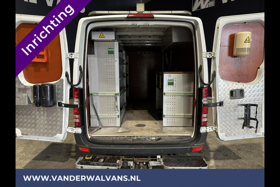 Mercedes-Benz Sprinter 316 CDI 164pk L2H1 inrichting Euro6 Airco | Omvormer | 2800kg Trekhaak | Chauffeursstoel parkeersensoren, werkbank, multifunctioneel stuurwiel