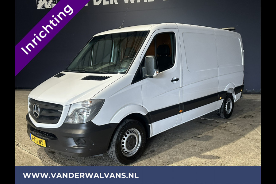 Mercedes-Benz Sprinter 316 CDI 164pk L2H1 inrichting Euro6 Airco | Omvormer | 2800kg Trekhaak | Chauffeursstoel parkeersensoren, werkbank, multifunctioneel stuurwiel