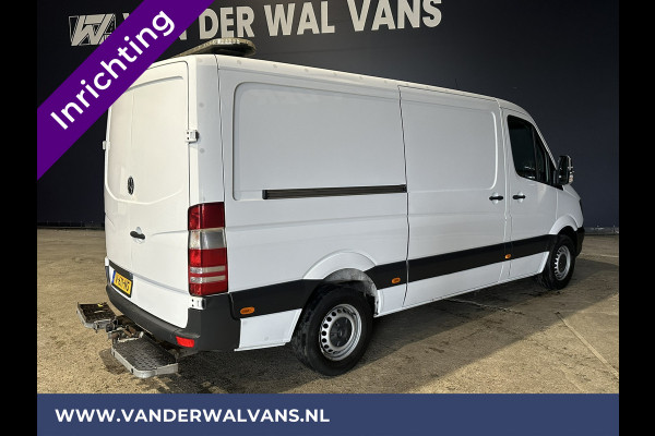 Mercedes-Benz Sprinter 316 CDI 164pk L2H1 inrichting Euro6 Airco | Omvormer | 2800kg Trekhaak | Chauffeursstoel parkeersensoren, werkbank, multifunctioneel stuurwiel