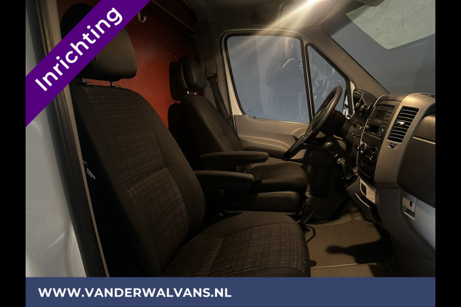 Mercedes-Benz Sprinter 316 CDI 164pk L2H1 inrichting Euro6 Airco | Omvormer | 2800kg Trekhaak | Chauffeursstoel parkeersensoren, werkbank, multifunctioneel stuurwiel