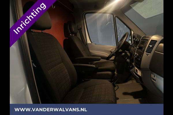 Mercedes-Benz Sprinter 316 CDI 164pk L2H1 inrichting Euro6 Airco | Omvormer | 2800kg Trekhaak | Chauffeursstoel parkeersensoren, werkbank, multifunctioneel stuurwiel