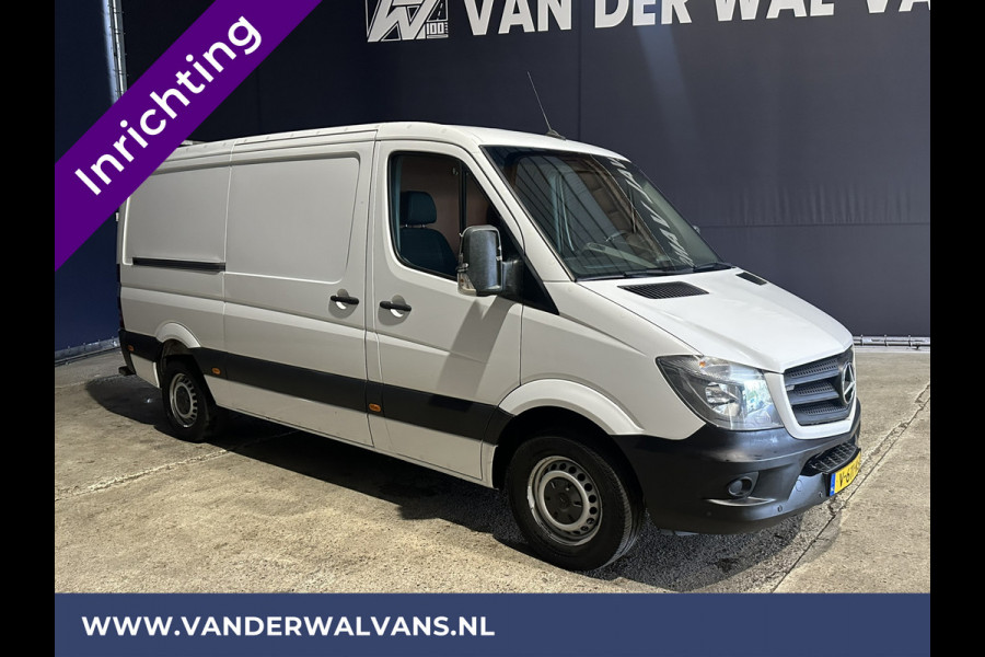 Mercedes-Benz Sprinter 316 CDI 164pk L2H1 inrichting Euro6 Airco | Omvormer | 2800kg Trekhaak | Chauffeursstoel parkeersensoren, werkbank, multifunctioneel stuurwiel