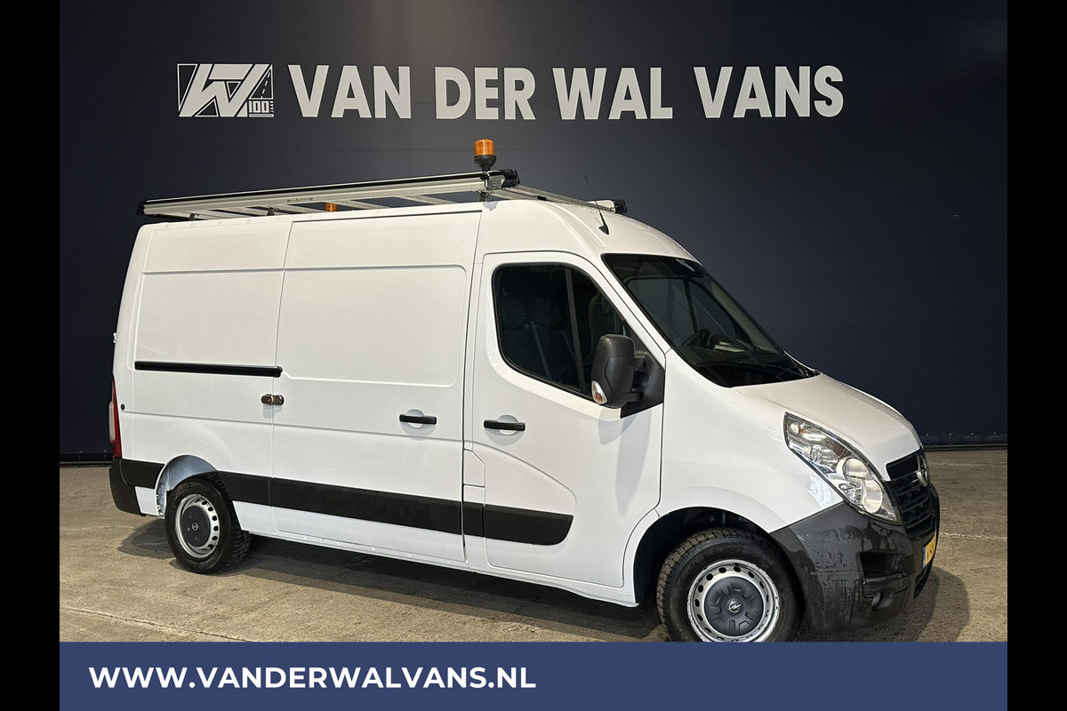 Opel Movano 2.3 CDTI 145pk L2H2 Euro6 Airco | Imperiaal | Trap | Camera | Navigatie | 2500kg Trekhaak Cruisecontrol, Parkeersensoren, Bijrijdersbank