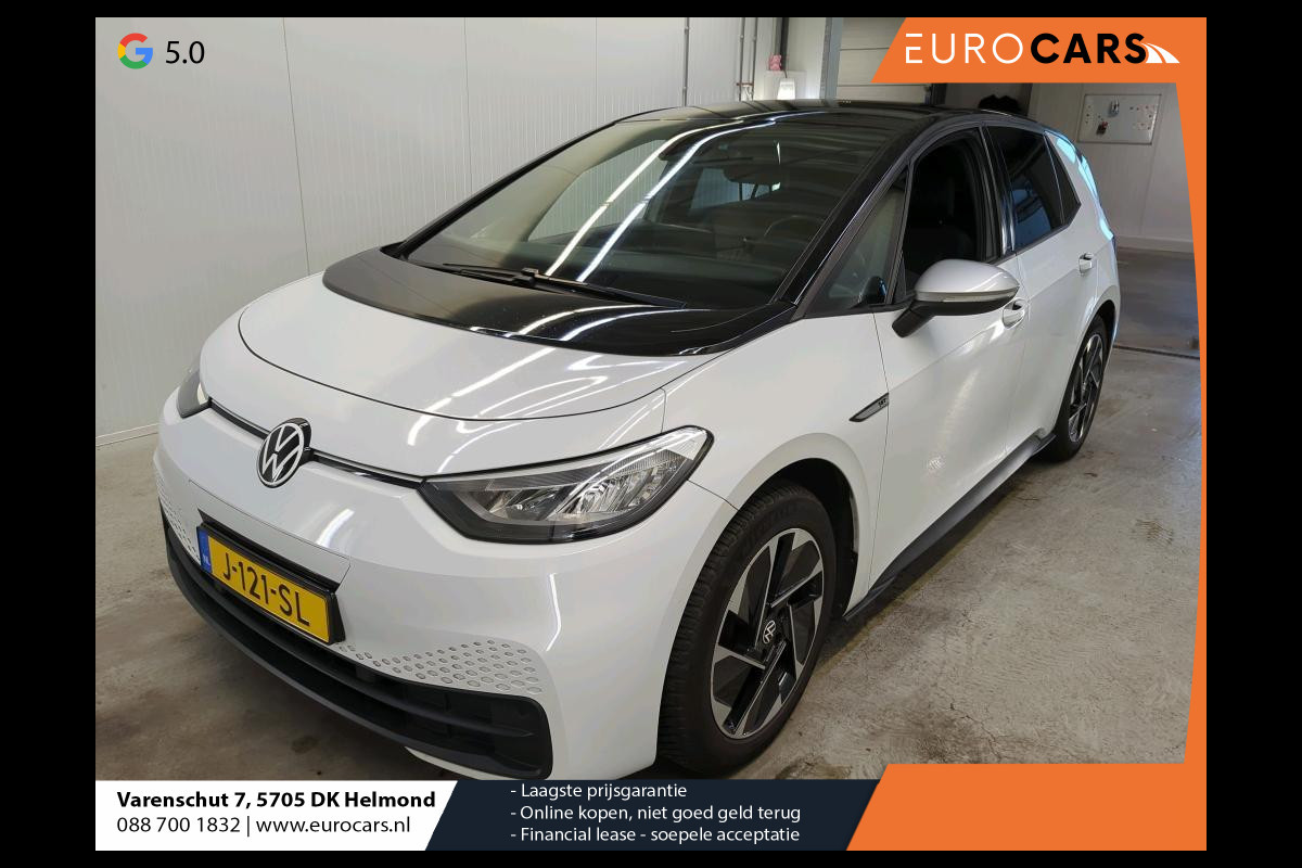 Volkswagen ID.3 First 58 kWh Pro Performance 204 pk Airco|ECC Navi Carplay Adaptive Cruise Control Ambiente verlichting Leder/Alcantara 18" LM Velgen 204 pk/58 kWh Accu