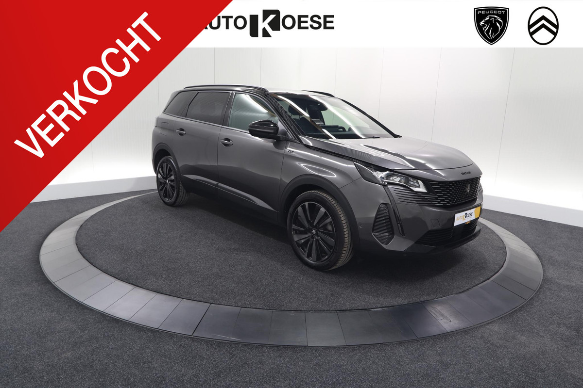 Peugeot 5008 PureTech 130 EAT8 GT Black Pack | 7 Zitplaatsen | Adaptieve Cruise Control | Elektronische Kofferklep | Camera