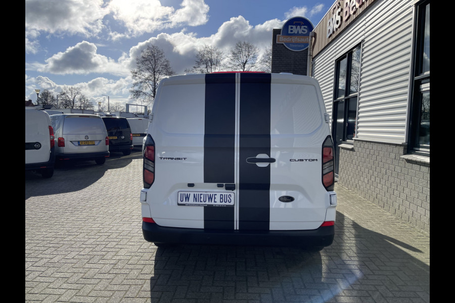 Ford Transit Custom 340 2.0 TDCI 130pk L2H1 Sport originele DC 5 persoons / rijlklaar € 42.950 ex btw / lease vanaf € 769 / 18 inch velgen 4 seizoenen banden / nieuwe bus BPM vrij !