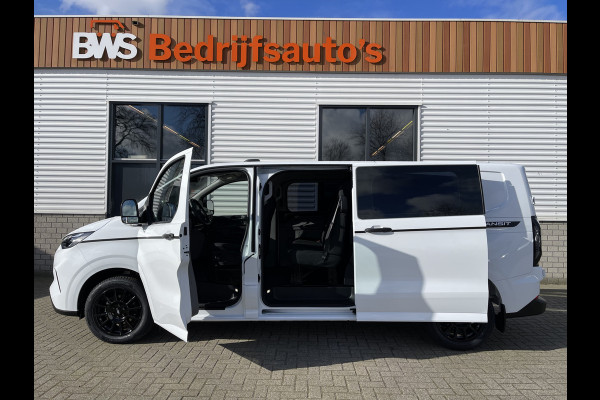 Ford Transit Custom 340 2.0 TDCI 130pk L2H1 Sport originele DC 5 persoons / rijlklaar € 42.950 ex btw / lease vanaf € 769 / 18 inch velgen 4 seizoenen banden / nieuwe bus BPM vrij !