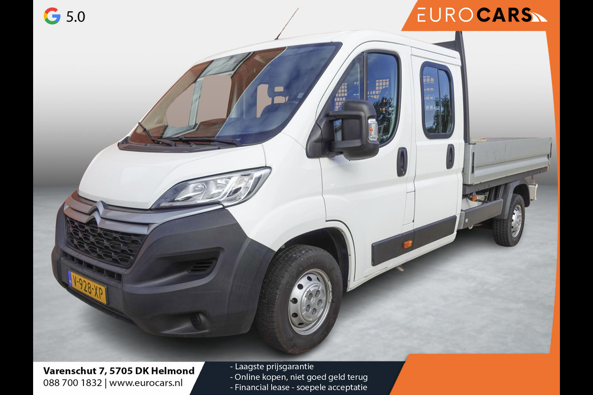 Citroën Jumper 131pk Open laadbak Dubbele Cabine 7 persoons 2.5t Trekhaak Airco Euro6 *