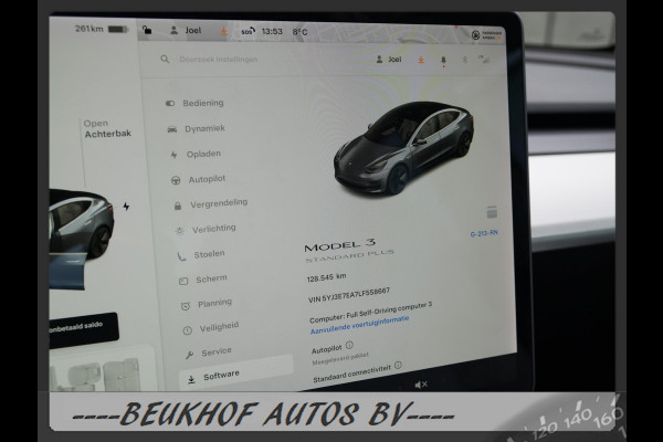 Tesla Model 3 Standard RWD Plus 60 kWh Wit Leer Pano Nav Cam