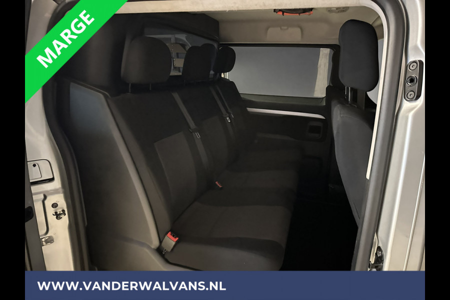 Citroën Jumpy 2.0 BlueHDI **MARGE, GEEN BTW** 123pk L3H1 XL Dubbel cabine Euro6 RIJKLAAR Airco | Navigatie Cruisecontrol, Apple Carplay, 2500kg Trekhaak, Parkeersensoren, 5-Zits