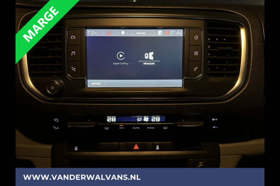 Citroën Jumpy 2.0 BlueHDI **MARGE, GEEN BTW** 123pk L3H1 XL Dubbel cabine Euro6 RIJKLAAR Airco | Navigatie Cruisecontrol, Apple Carplay, 2500kg Trekhaak, Parkeersensoren, 5-Zits