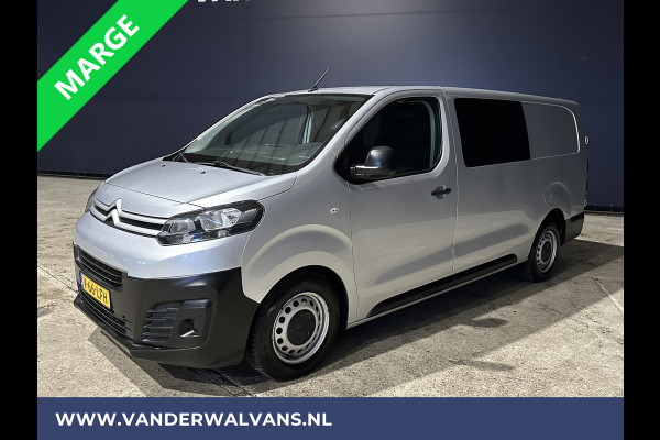 Citroën Jumpy 2.0 BlueHDI **MARGE, GEEN BTW** 123pk L3H1 XL Dubbel cabine Euro6 RIJKLAAR Airco | Navigatie Cruisecontrol, Apple Carplay, 2500kg Trekhaak, Parkeersensoren, 5-Zits